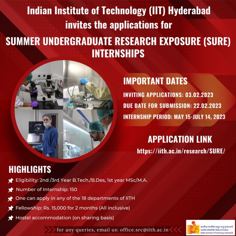 Training/Internship Programmes for Biotechnology/Life Sciences Students